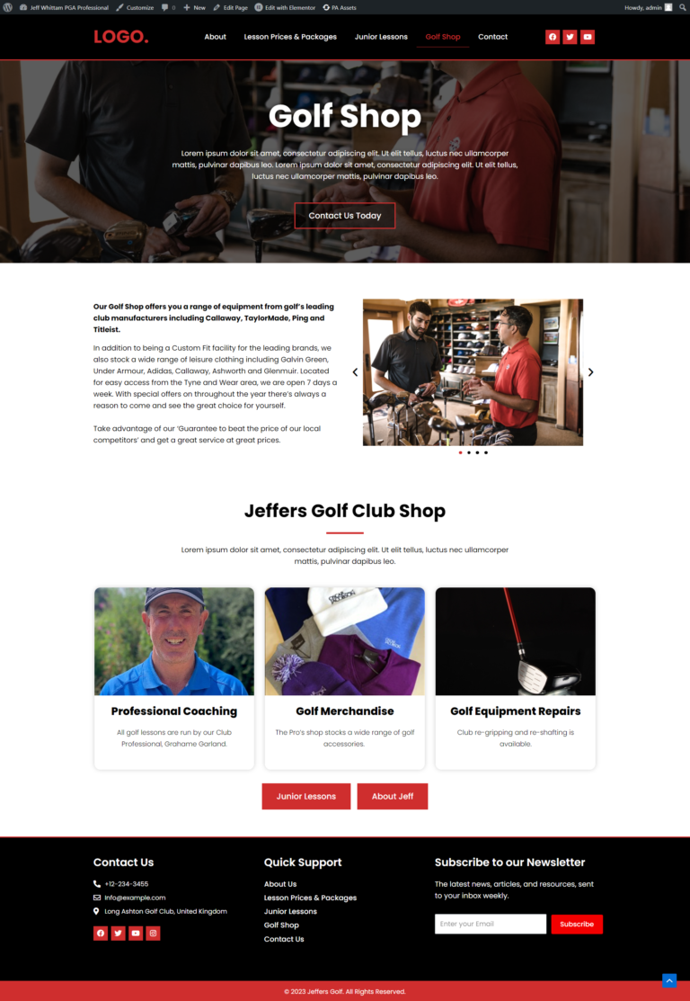 website development and designing